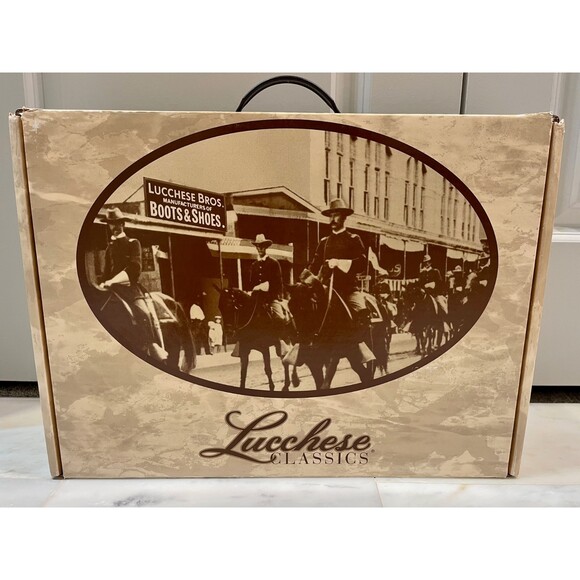 NIB LUCCHESE Classics Men's Sienna Pin Ostrich Medium Round Toe, Sz 10 D (Reg) - Picture 5 of 12